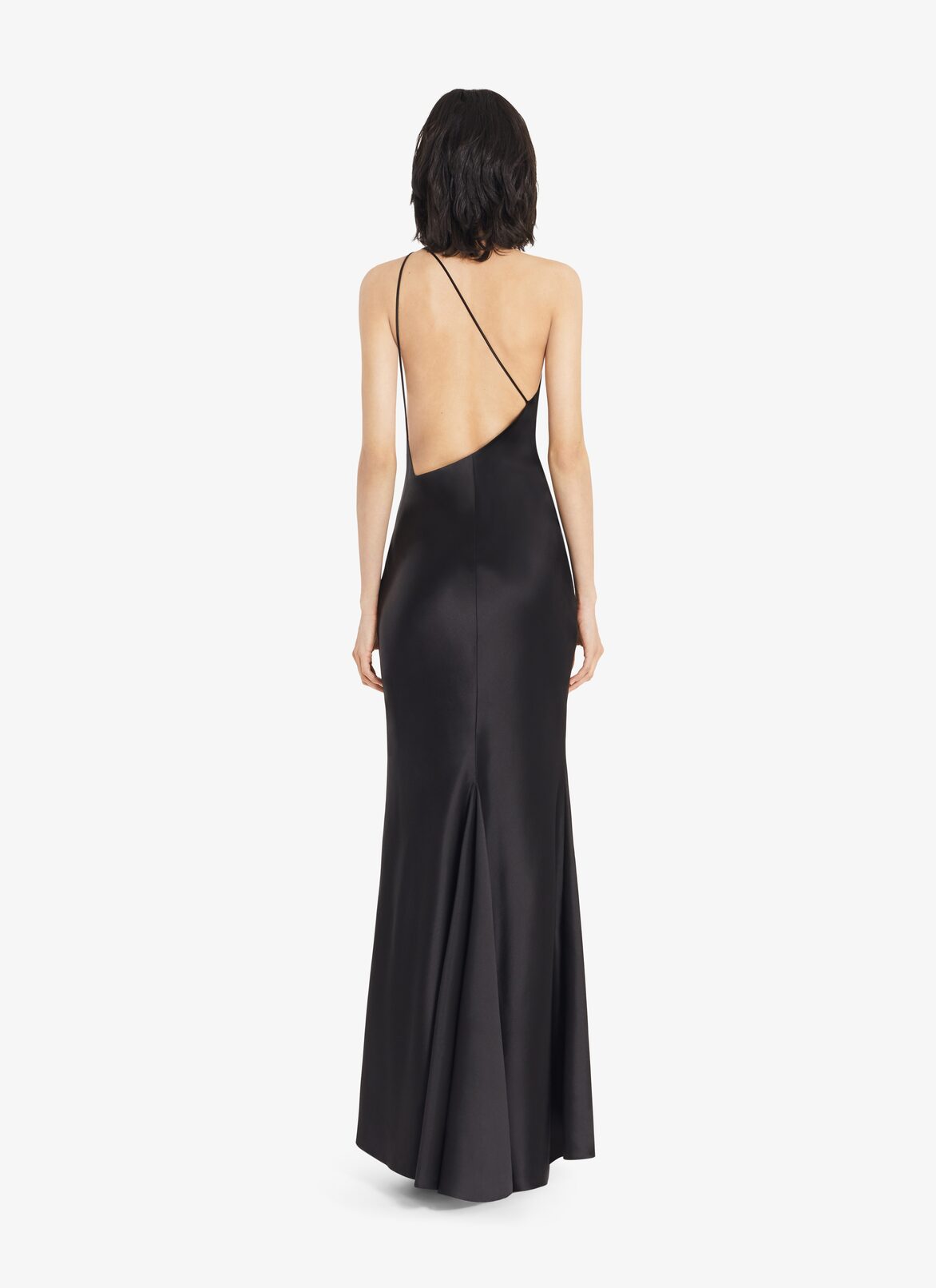 Asymetric silk Dress ALAÏA BLACK ASYMETRIC SILK DRESS